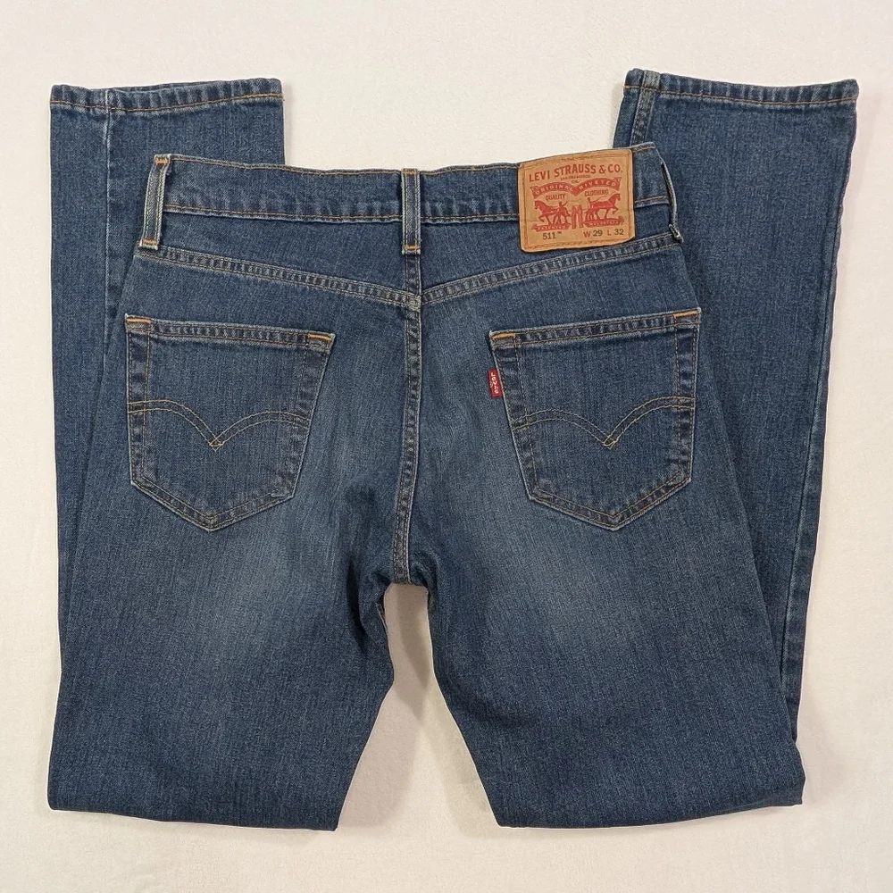 Levi's Jeans 511 Slim Straight Medium‎ Blue Wash Men's Size 29x32
